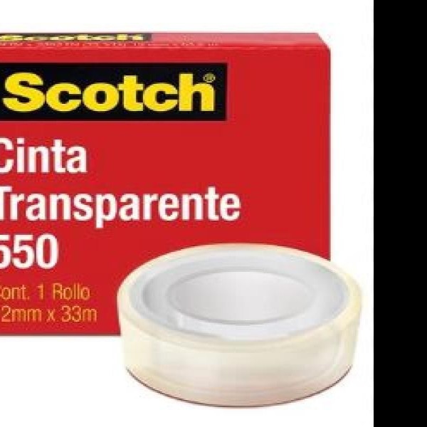 CINTA ADH. 12X33M. TRANSP. SCOTCH 550 3M E12 C72